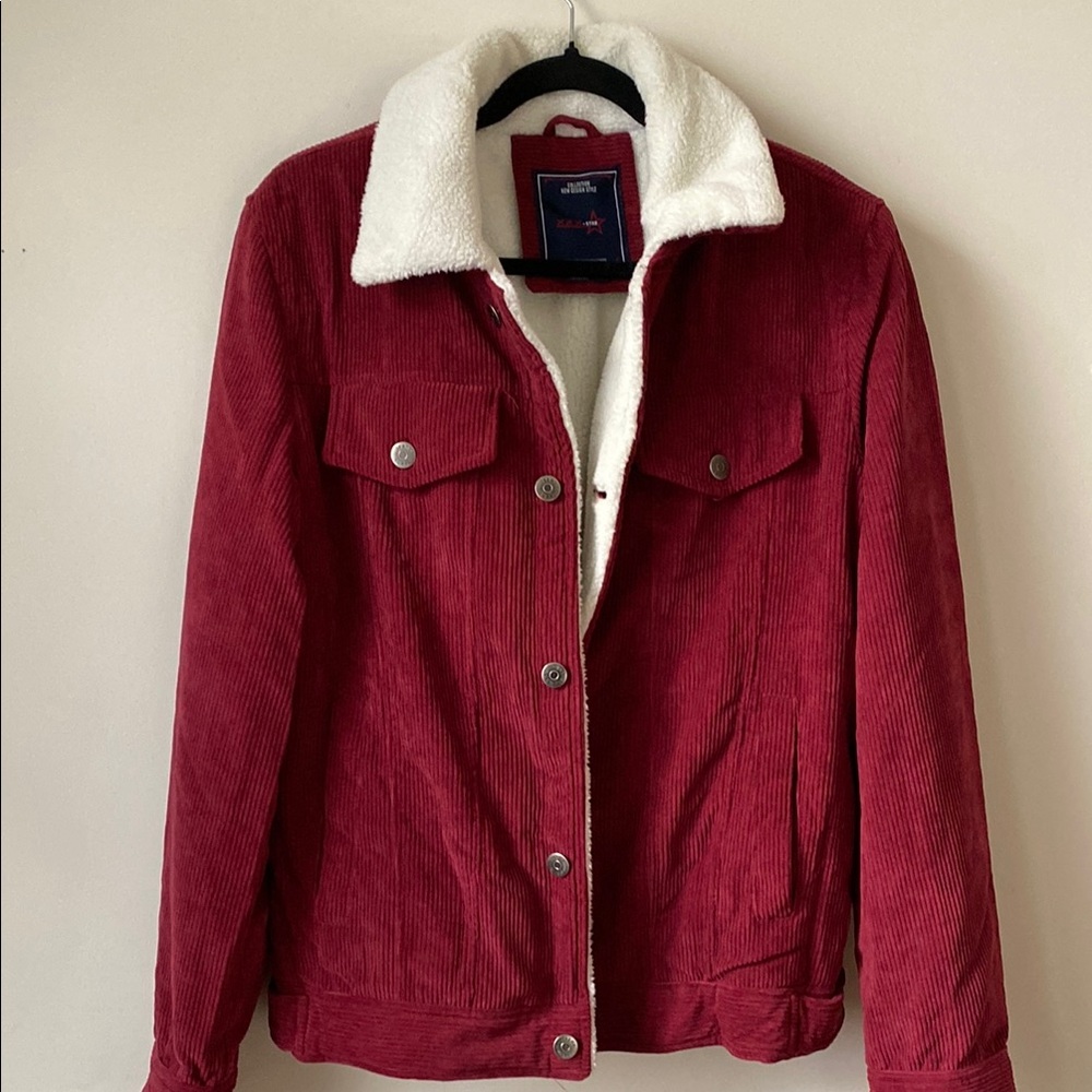 Corduroy Sherpa-Lined Trucker Jacket